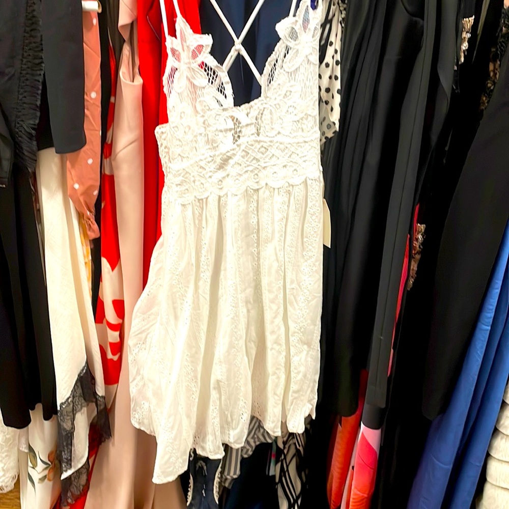 NWT white lace sundress